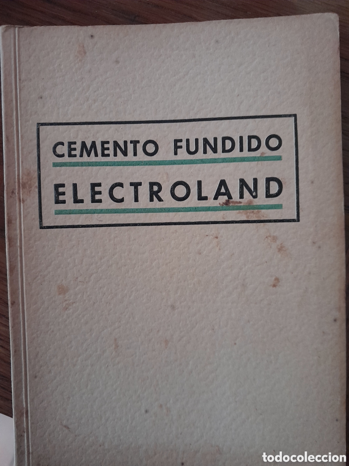 Libros antiguos: Cemeno fundido electroland - Foto 1
