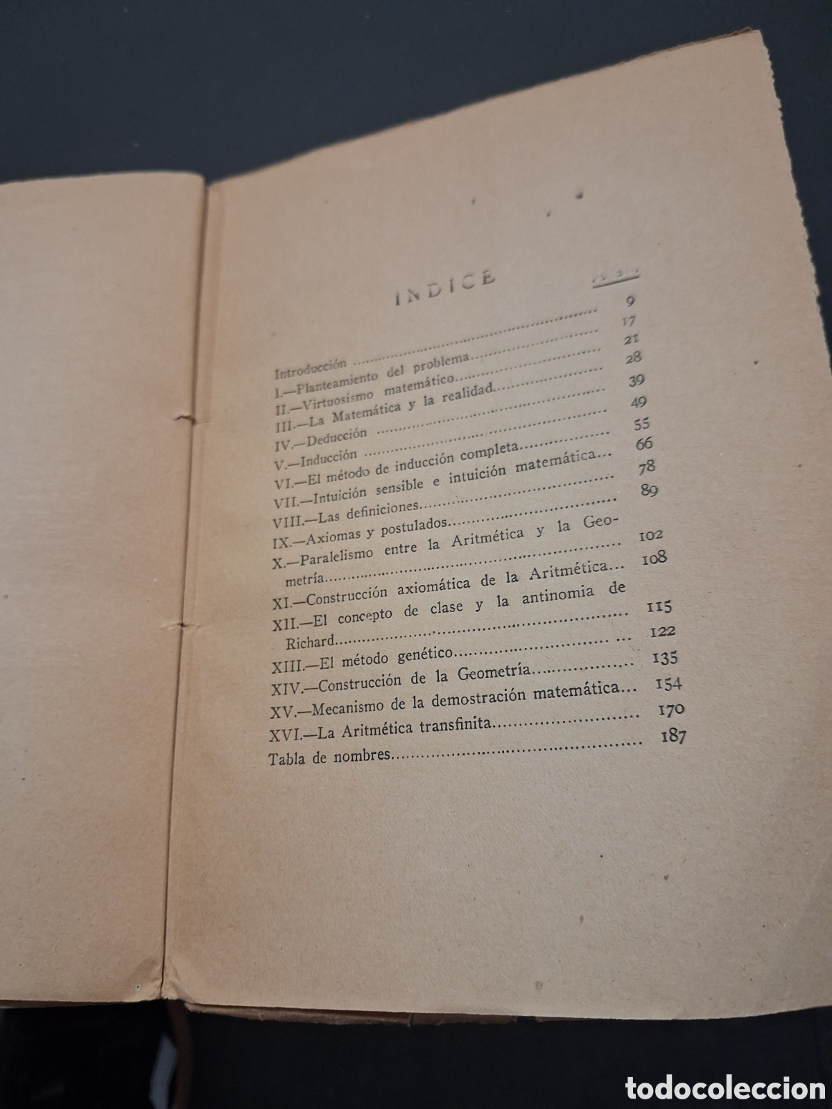 Libros antiguos: LA LOGICA EN LA MATEMATICA. FRANCISCO VERA. MADRID 1929. - Foto 9