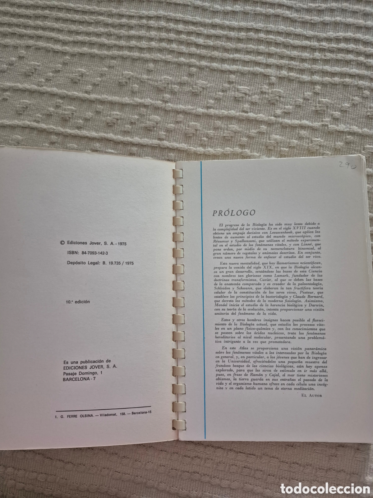 Libros antiguos: Atlas de biologia &rdquo; A. de Haro Vera: - Foto 4