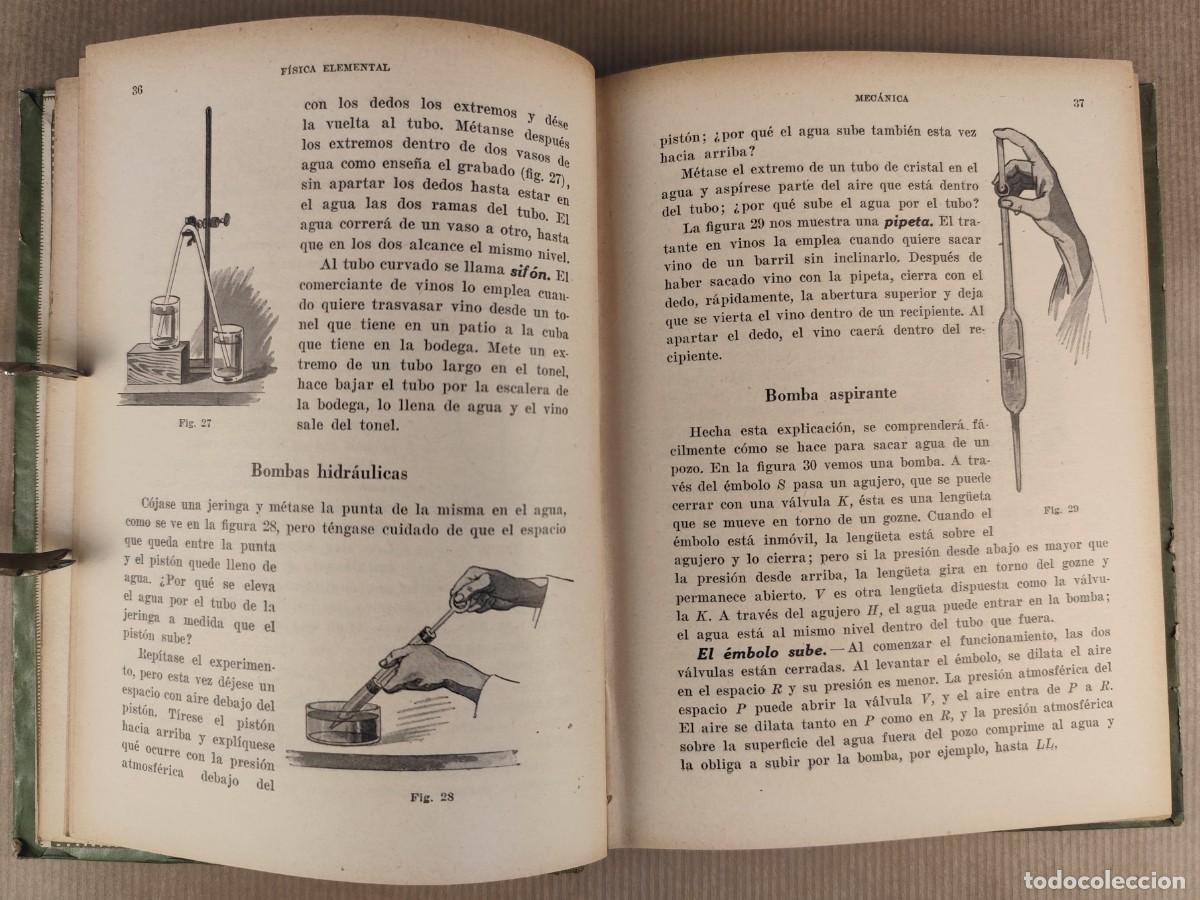 Libros antiguos: F&iacute;sica Elemental &ndash; Carlos Manent (1934) - Foto 5