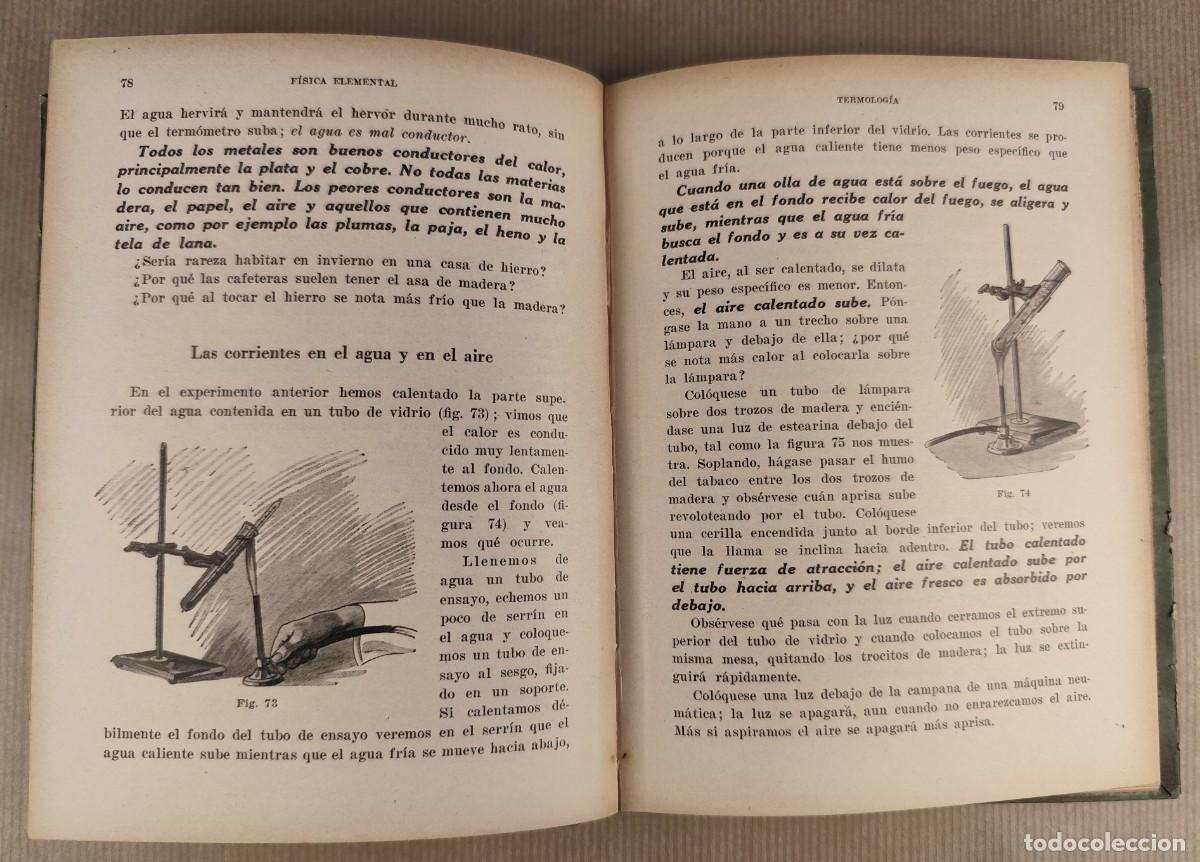 Libros antiguos: F&iacute;sica Elemental &ndash; Carlos Manent (1934) - Foto 7