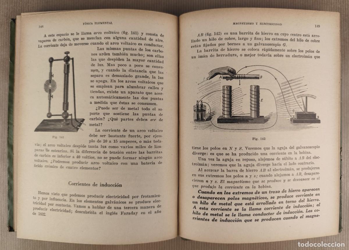 Libros antiguos: F&iacute;sica Elemental &ndash; Carlos Manent (1934) - Foto 9