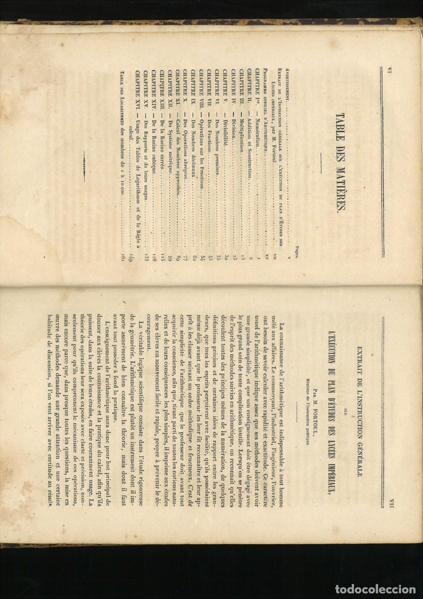 Libros antiguos: ELEMENTS DARITHMETIQUE. J. A. Serret - Foto 2