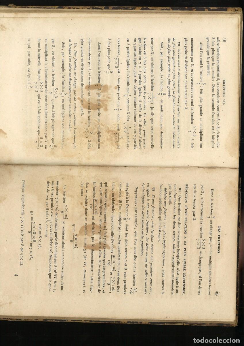 Libros antiguos: ELEMENTS DARITHMETIQUE. J. A. Serret - Foto 3