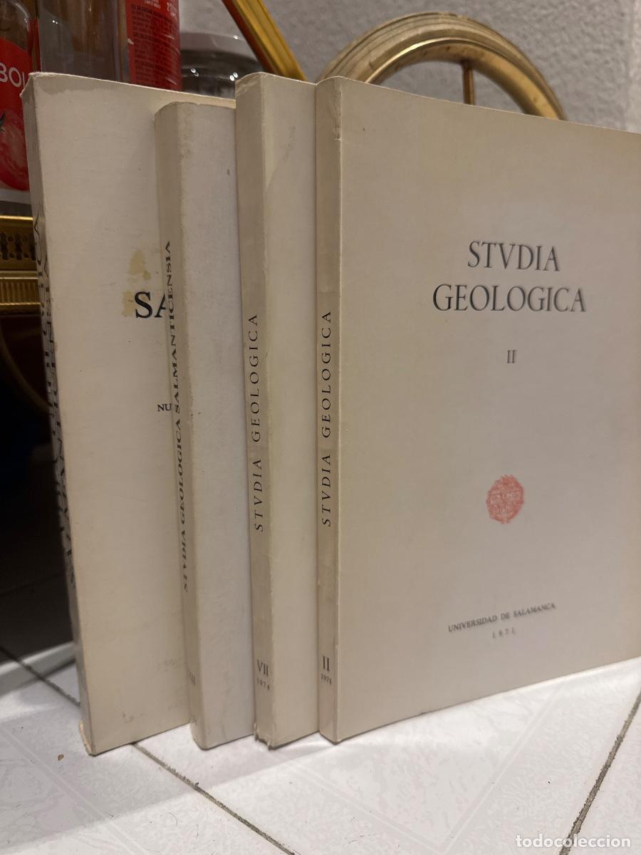 Libros antiguos: STVDIA GEOL&Oacute;GICA. II,VII, XVIII, XXII