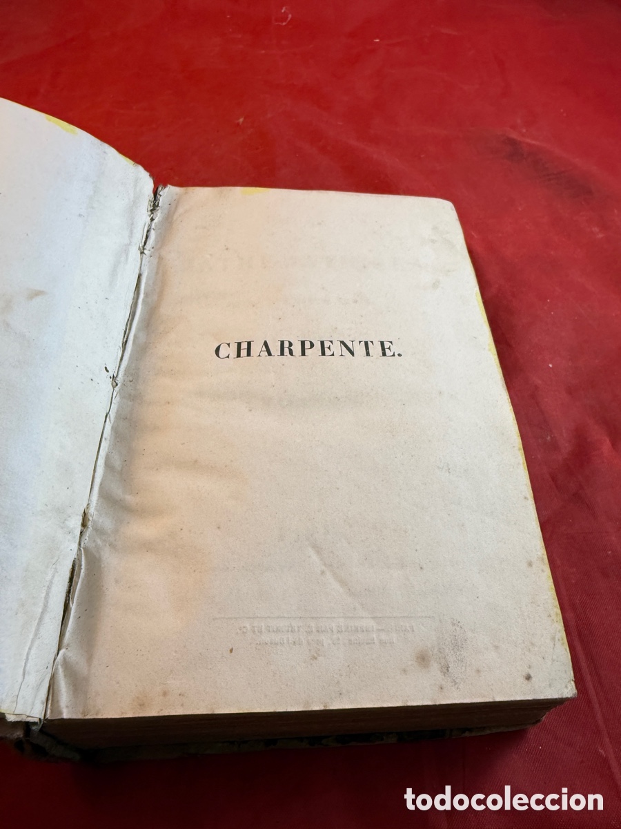 Libros antiguos: COURS DE MATH&Eacute;MATIQUES CHARPENTE PARIS 1849