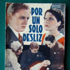 Libros antiguos: POR UN SOLO DESLIZ-EDGAR G. ULMER-LA NOVELA SEMANAL CINEMATOGRAFICA BISTAGNE-1933 ?-1ª EDICION.