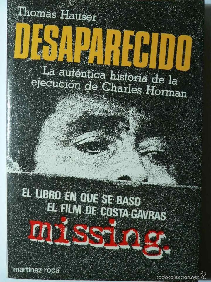 Libros antiguos: Desaparecido - Thomas Hauser - Foto 1