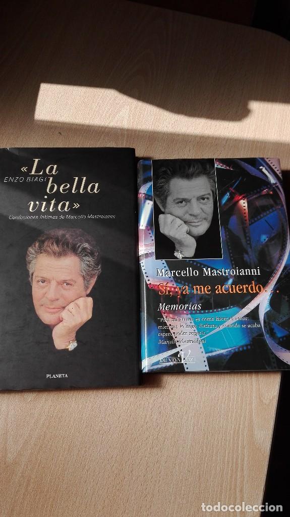 Libros antiguos: Dos libros de Marcello Mastroiani - Foto 1