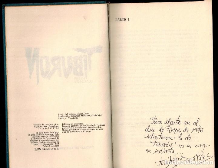 Libros antiguos: TIBUR&Oacute;N. PETER BENCHLEY - Foto 2