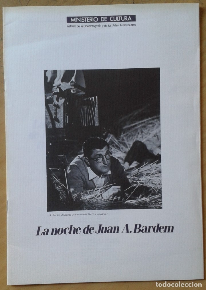 Libros antiguos: LA NOCHE DE JUAN A. BARDEM. - Foto 1