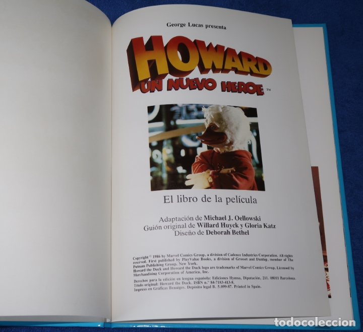 Libros antiguos: Howard un nuevo h&eacute;roe - Marvel - Hymsa (1986) &iexcl;Impecable! - Foto 2