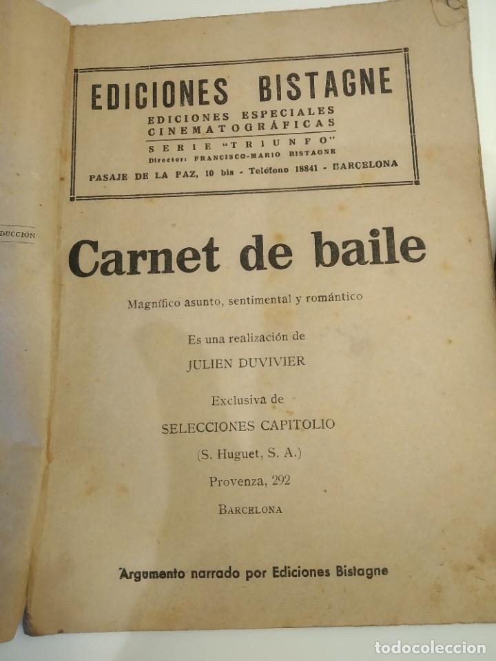 Libros antiguos: Ediciones Bistagne. Carnet de baile. - Foto 1