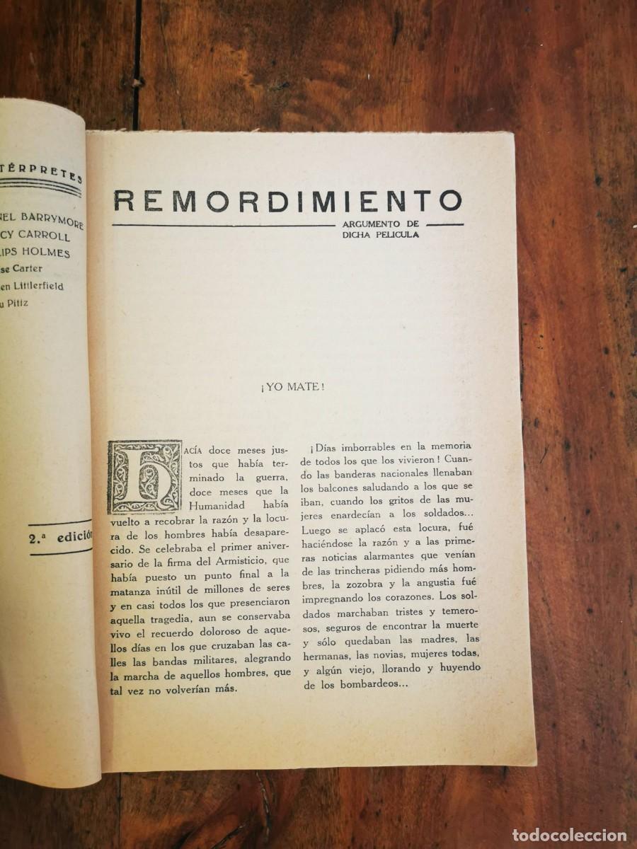 Libros antiguos: REMORDIMIENTO - Foto 4