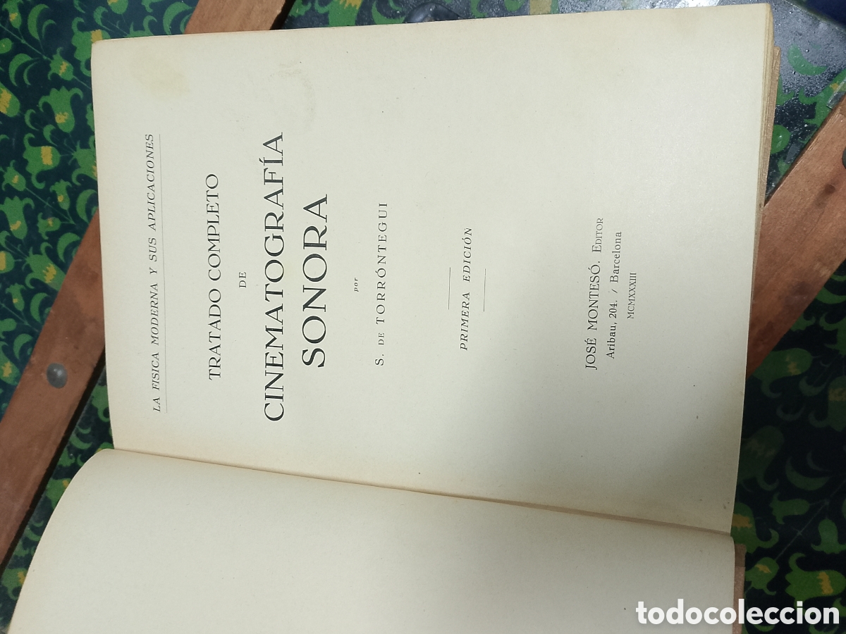 Libros antiguos: Cinematograf&iacute;a Sonora. S de Torrontegui - Foto 4