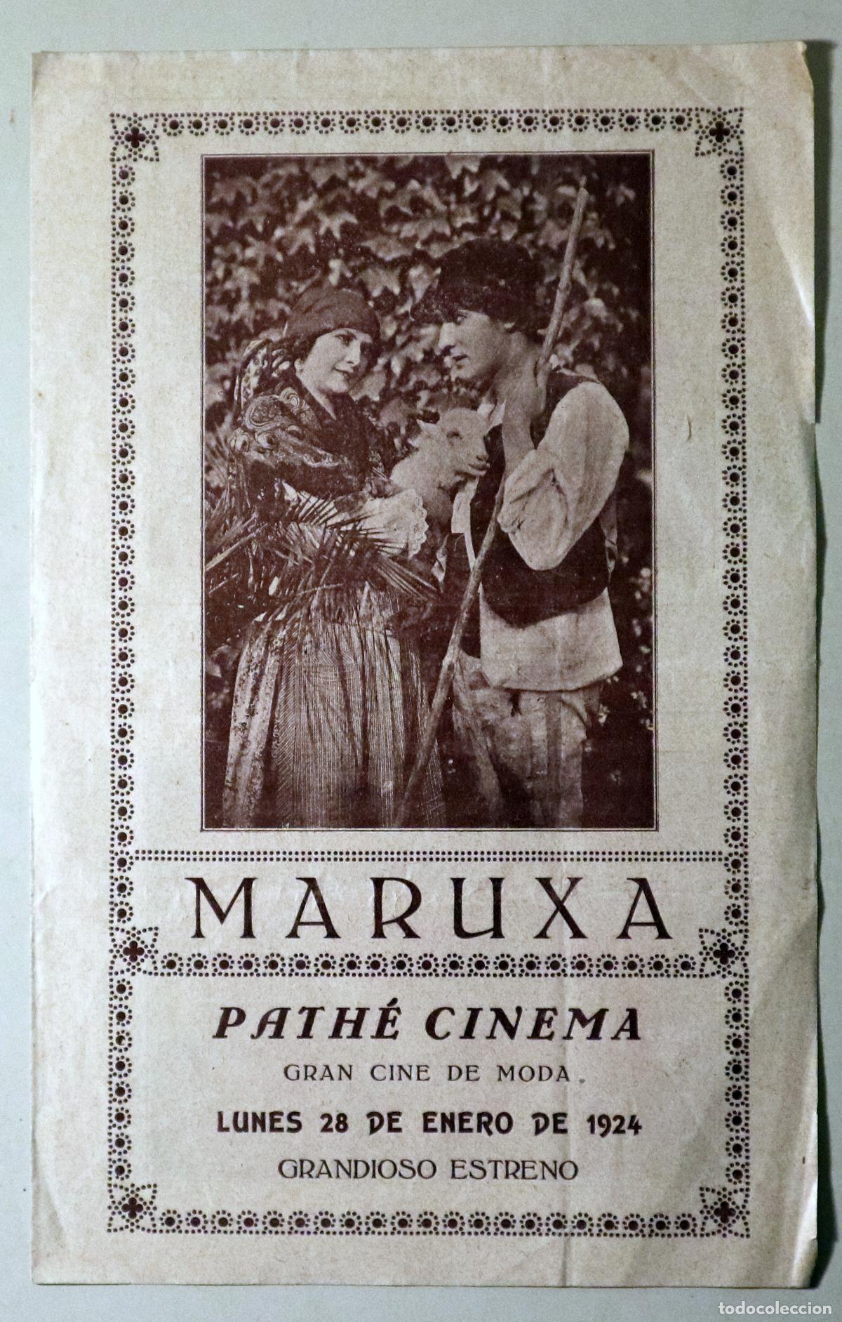 Libros antiguos: MARUXA (Programa de mano) - Barcelona 1924 - Ilustrado