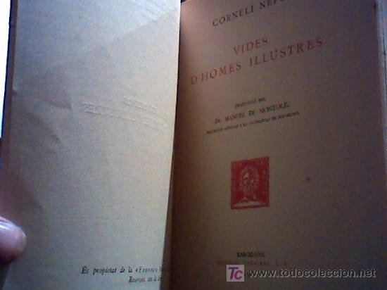 Libros antiguos: vides dhomes illustres (corneli nepos, 1923) - Foto 2
