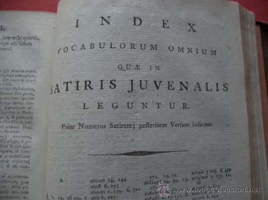 Libros antiguos: 1794 D. Junii Juvenalis et A. Persii Flacci Satyrae. - Foto 4