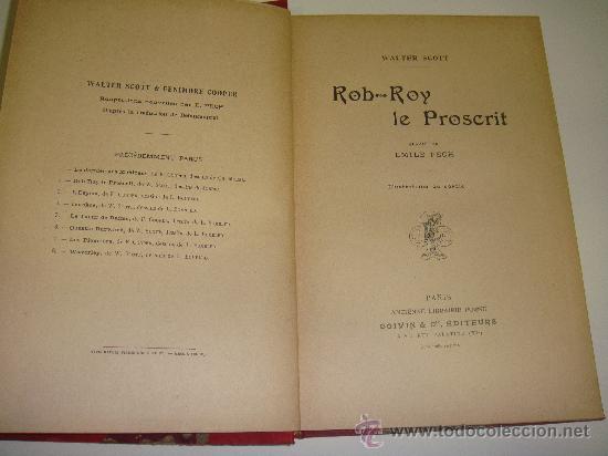 Libros antiguos: ROB-ROY LE PROSCRIT. Walter Scott. - Foto 1