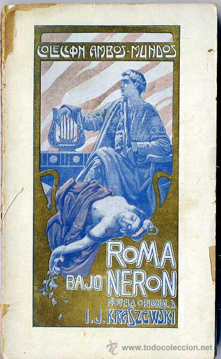 Libros antiguos: KRASZEWSKI : ROMA BAJO NER&Oacute;N -CON L&Aacute;MINAS - Foto 1