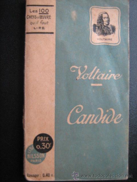 Libros antiguos: CANDIDE OU L OPTIMISME.  VOLTAIRE. Librairie Nilsson aprox 1930 - Foto 1