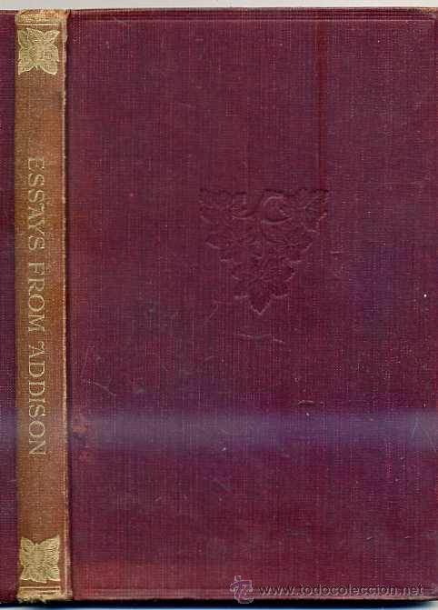 Libros antiguos: ESSAYS FROM ADDISON (MACMILLAN, 1939) - Foto 1