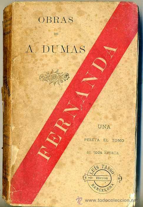 Libros antiguos: ALEJANDRO DUMAS : FERNANDA (LUIS TASSO, 1888) - Foto 1