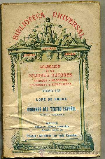 Libros antiguos: LOPE DE RUEDA : OR&Iacute;GENES DEL TEATRO ESPA&Ntilde;OL (1924) - Foto 1