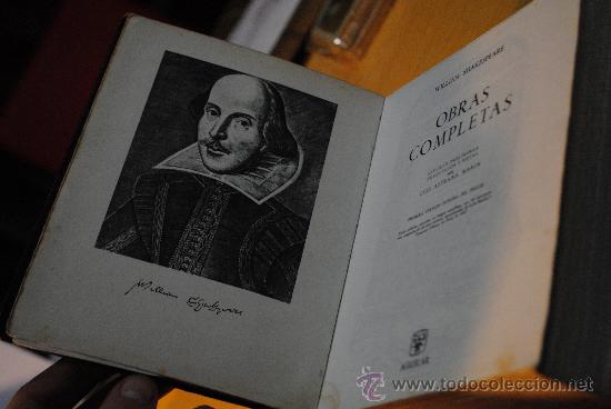 Libros antiguos: 1967.- AGUILAR. OBRAS COMPLETAS. WILLIAM SHAKESPEARE. - Foto 2
