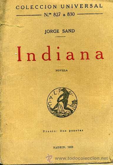Libros antiguos: JORGE SAND : INDIANA (CALPE, 1923) - Foto 1