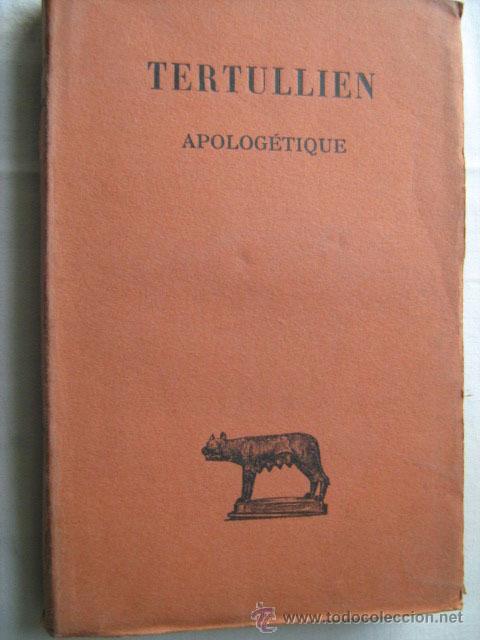 Libros antiguos: APOLOG&Eacute;TIQUE. TERTULLIEN. 1929 - Foto 1