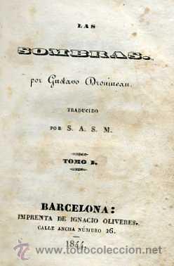 Libros antiguos: GUSTAVO DROUMEAU : LAS SOMBRAS (1844) - Foto 2