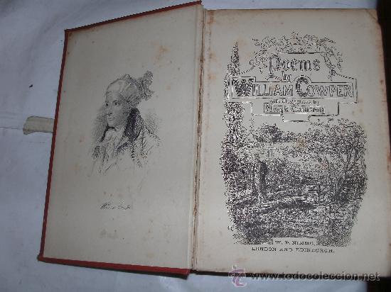 Libros antiguos: WILLIAM COWPER - POEMS - Foto 2