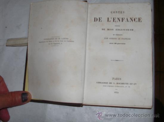 Libros antiguos: CONTES DE LENFANCE - Foto 2