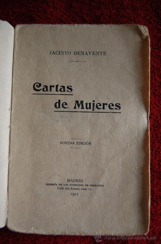 Libros antiguos: CARTAS DE MUJERES. - BENAVENTE, Jacinto. - Foto 1
