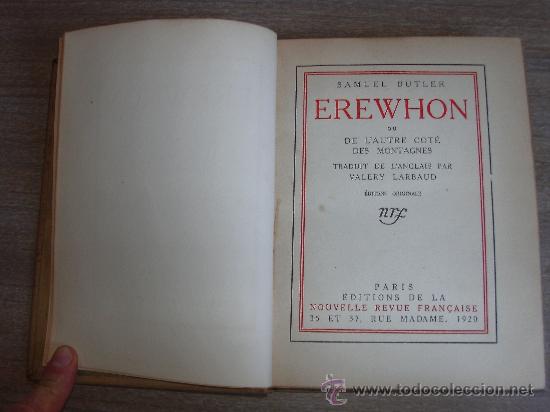 Libros antiguos: SAMUEL BUTLER - EREWHON - - Foto 2