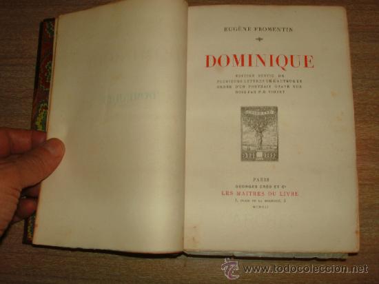 Libros antiguos: EUGENE FROMENTIN - DOMINIQUE- - Foto 1