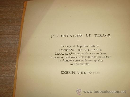 Libros antiguos: VOLTAIRE - LINGENU - - Foto 2