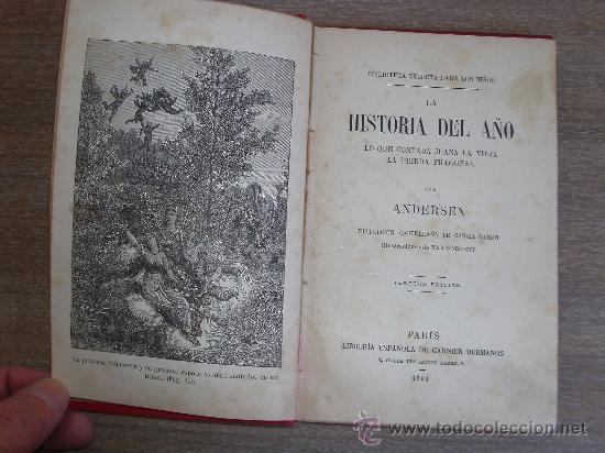 Libros antiguos: C. ANDERSEN-LA HISTORIA DEL A&Ntilde;O- - Foto 1