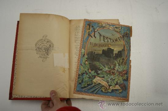 Libros antiguos: 2 tomos. El testamento de un martir. 1885. - Foto 9