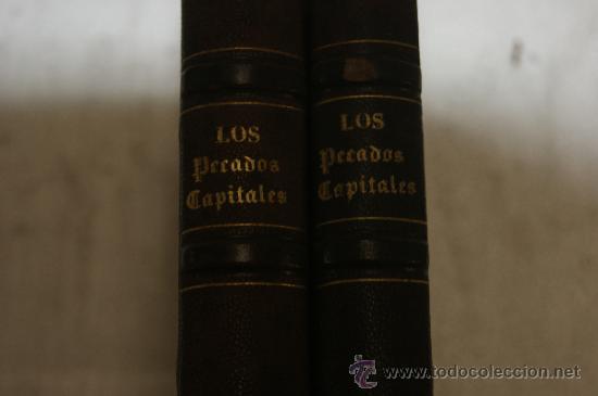 Libros antiguos: 2 tomos. Los pecados capitales. 1865. - Foto 2