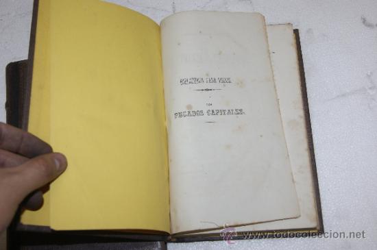 Libros antiguos: 2 tomos. Los pecados capitales. 1865. - Foto 5