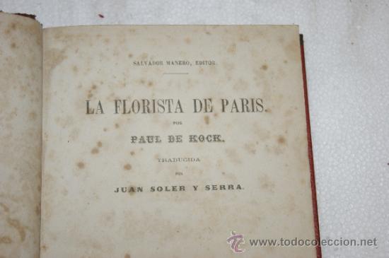 Libros antiguos: Libro La florista de Paris. 1865 - Foto 4