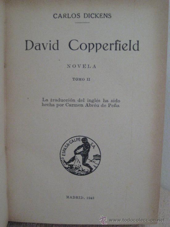 Libros antiguos: Carlos Dickens ( David Copperfield) 4 tomos 1924 - Foto 2