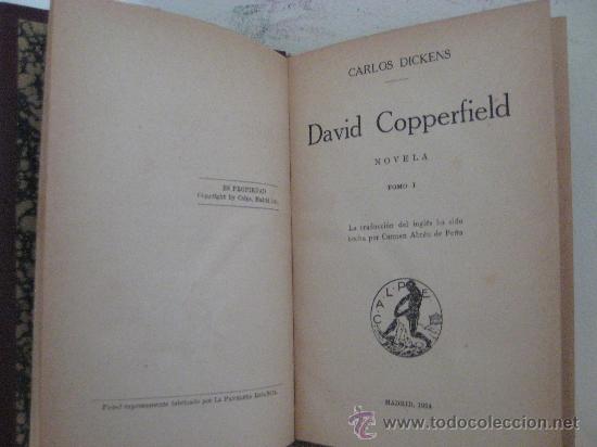 Libros antiguos: Carlos Dickens ( David Copperfield) 4 tomos 1924 - Foto 3