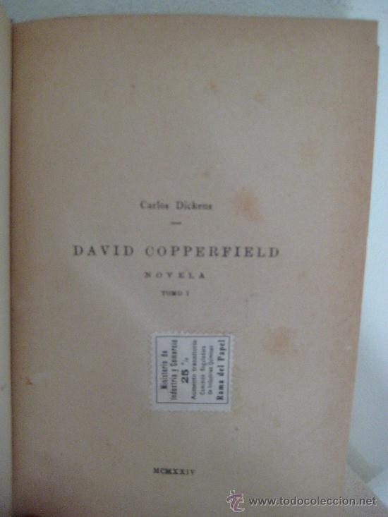 Libros antiguos: Carlos Dickens ( David Copperfield) 4 tomos 1924 - Foto 6