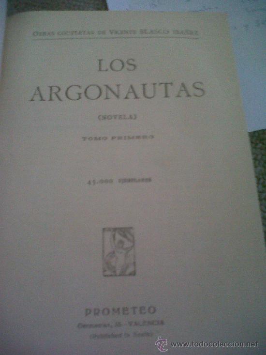 Libros antiguos: Los argonautas (dos Tomos) 1914 - Foto 3