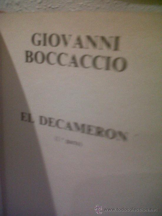 Libros antiguos: El Decamer&oacute;n ( 2 tomos ) Boccaccio - Foto 4