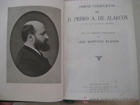 Libros antiguos: Obras completas de don P.A.de Alarc&oacute;n 1943 - Foto 1