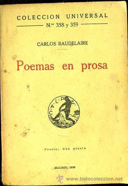 Libros antiguos: BAUDELAIRE : POEMAS EN PROSA (CALPE, 1920) - Foto 1
